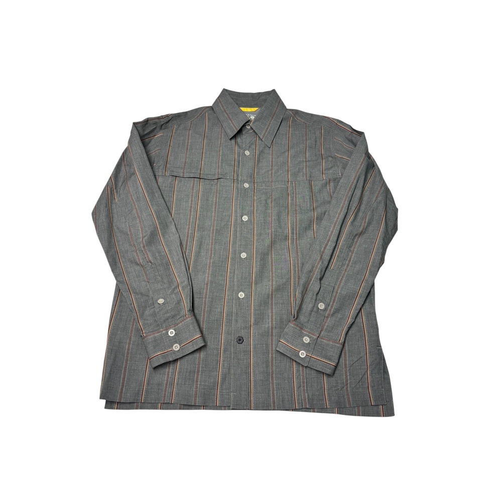 Mountain Hardwear Mens OM3258 Striped Long Sleeve Stretch Shirt M Gorpcore